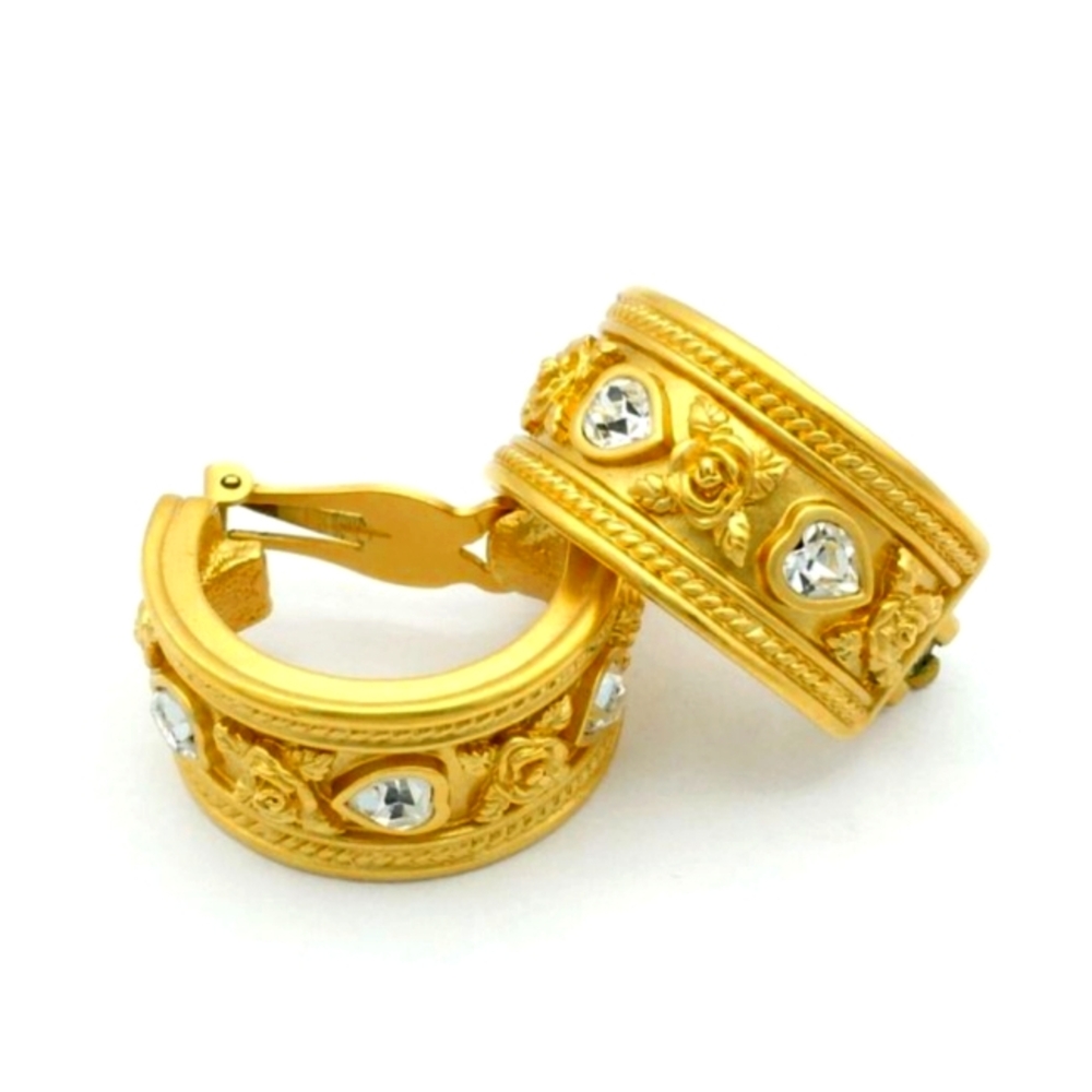 Vintage Avon Elizabeth Taylor Love Blooms Clip-On Earrings